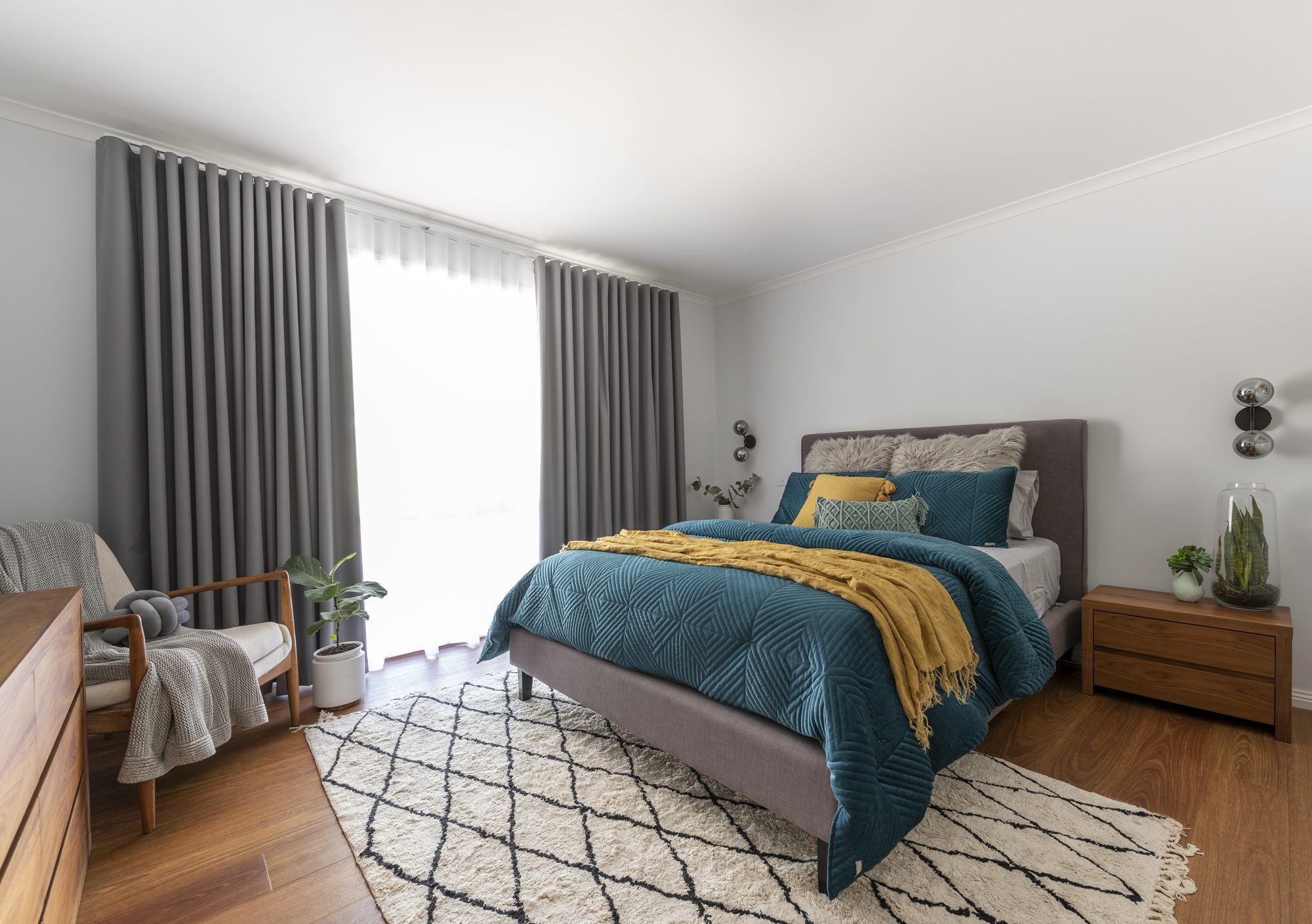 Double Wave Fold Curtains