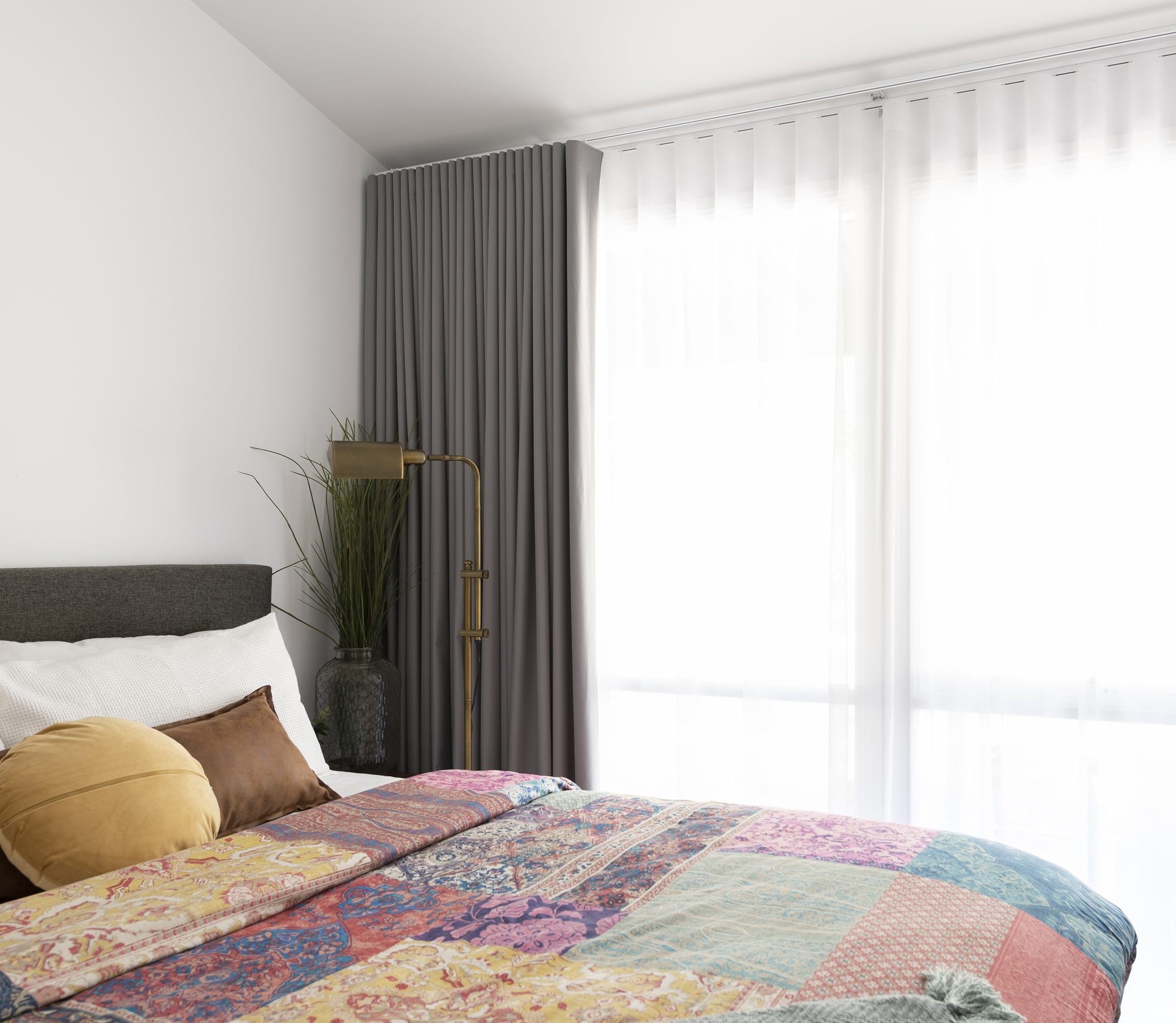 Double Wave Fold Curtains