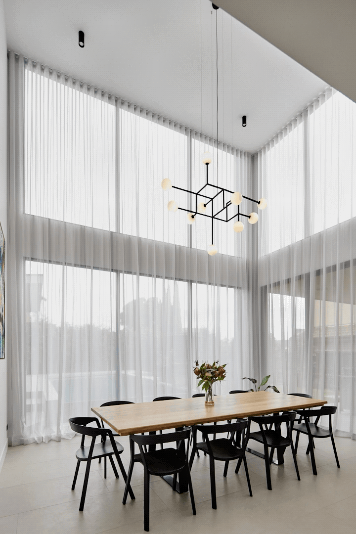 Extra long Wave Fold Sheer Curtains